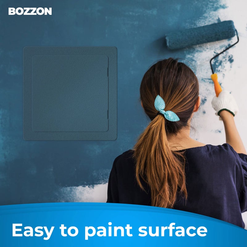BOZZON Access Panel for Drywall - 12x12 inch - Wall Hole Cover - Access Door - Plumbing Access Panel for Drywall - Heavy Durable Plastic White - Image 4